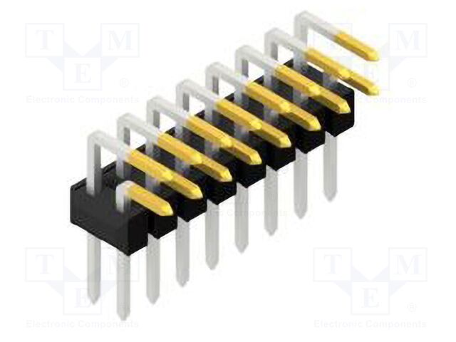 Connector: pin strips; pin header; male; PIN: 16; 2.54mm; THT; 2x8