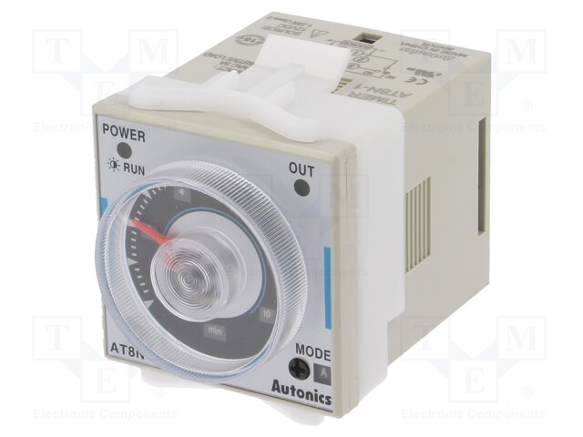 Timer; 0,05s÷100h; DPDT/ SPDT + SPDT; 250VAC/5A,30VDC/5A; 12VDC