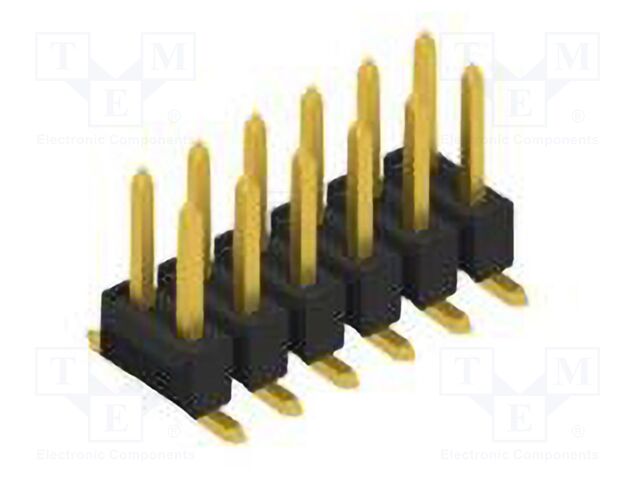 Connector: pin strips; pin header; male; PIN: 12; 2.54mm; SMT; 2x6