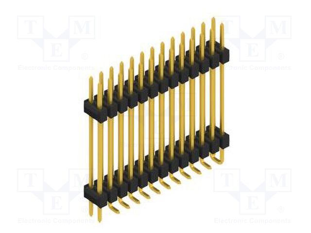 Connector: pin strips; pin header; male; PIN: 26; 2.54mm; SMT; 2x13