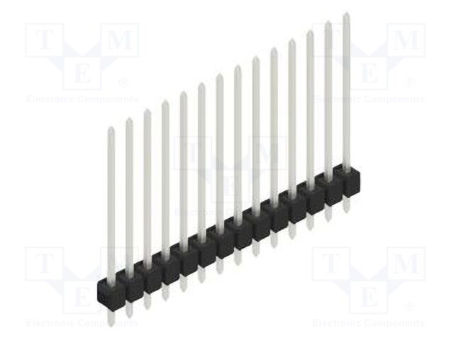 Connector: pin strips; pin header; male; PIN: 14; 2.54mm; THT; 1x14