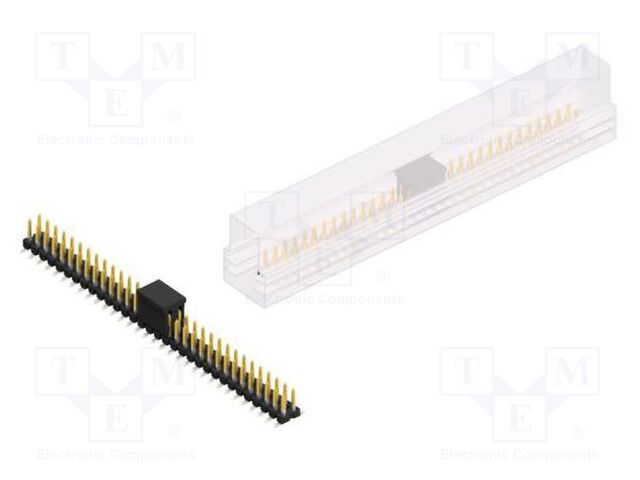Connector: pin strips; pin header; male; PIN: 64; 2.54mm; SMT; 2x32