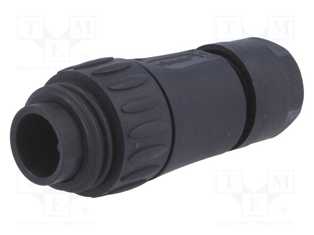 Connector: circular; plug; PIN: 7; male; w/o contacts; IP65,IP67