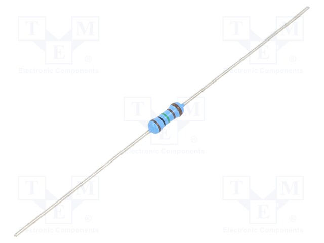 Resistor: thin film; THT; 1.05kΩ; 600mW; ±5%; Ø2.5x6.5mm; 50ppm/°C