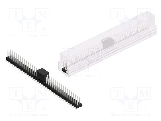 Connector: pin strips; pin header; male; PIN: 70; 2.54mm; SMT; 2x35