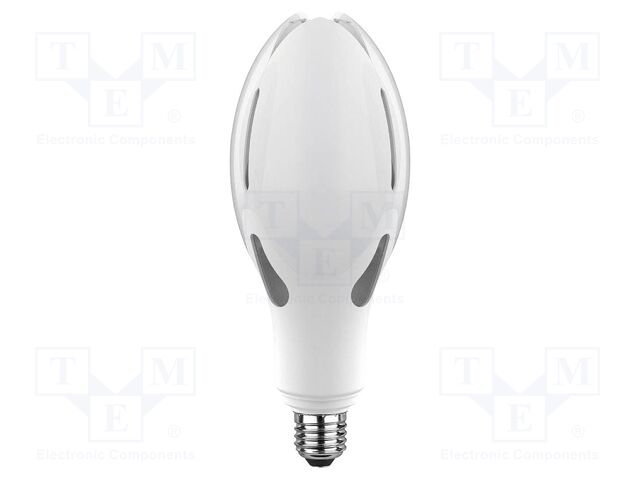 LED lamp; white cold; E27; 220÷240VAC; 4000lm; P: 36W; 300°; 6500K