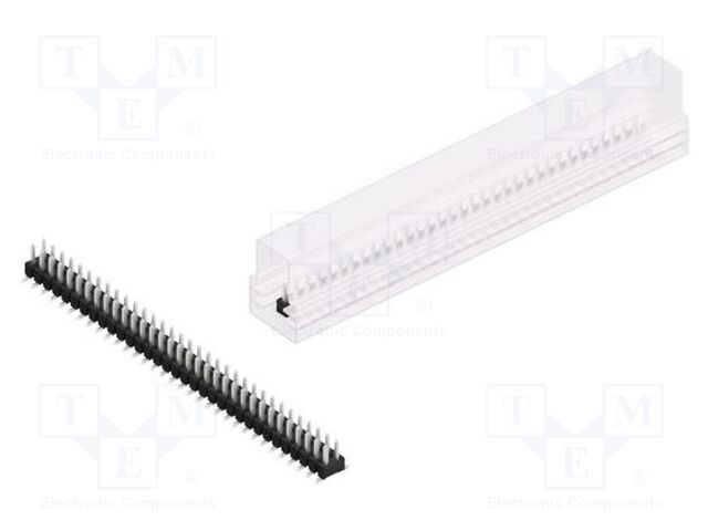 Connector: pin strips; pin header; male; PIN: 66; 2.54mm; SMT; 2x33