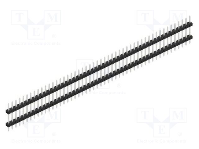 Connector: pin strips; pin header; male; PIN: 50; 2mm; THT; 1x50