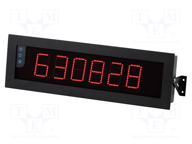 Meter: programmable; digital,programmable; LED; 6 digits; IP65