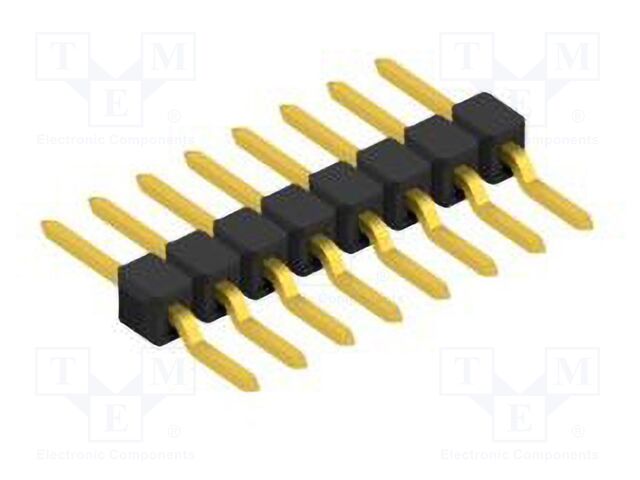 Connector: pin strips; pin header; male; PIN: 8; 2.54mm; SMT; 1x8