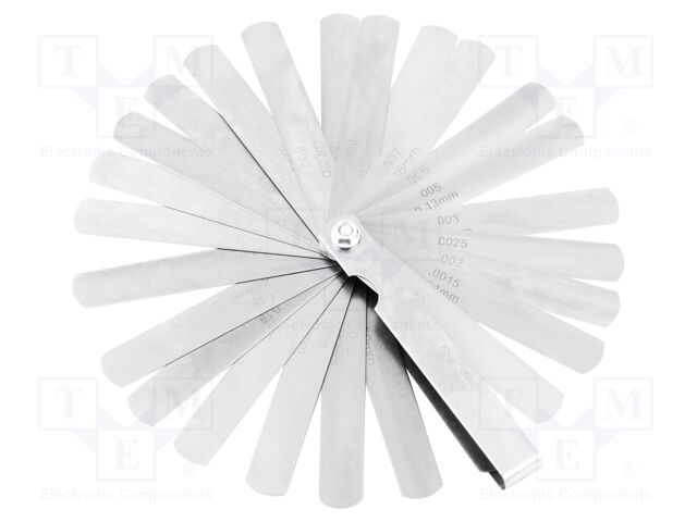 Metric feeler gauge; L: 0.1m