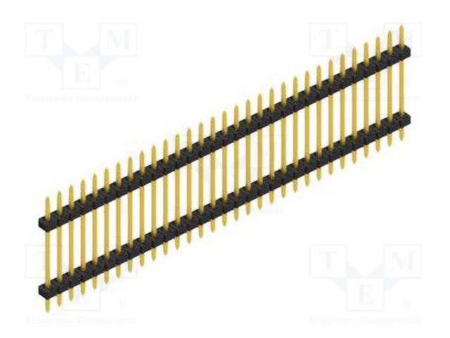 Connector: pin strips; pin header; male; PIN: 31; 2mm; THT; 1x31