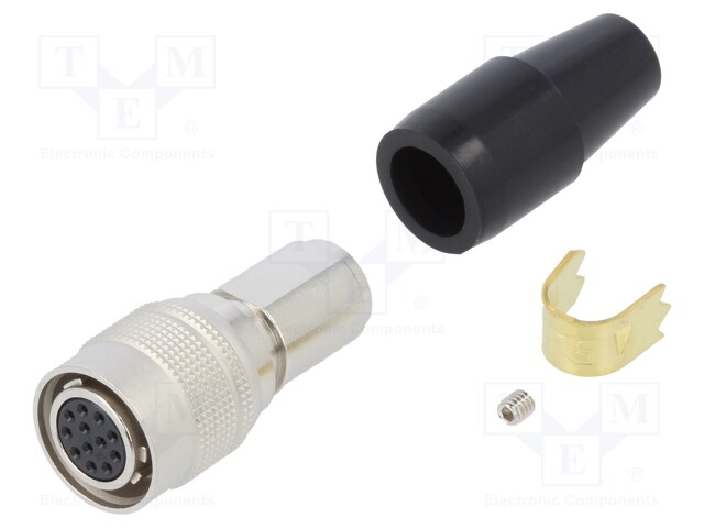 Plug; Connector: circular; HR10; female; PIN: 12; push-pull; 2A; 7mm