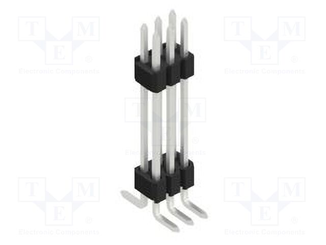 Connector: pin strips; pin header; male; PIN: 6; 1.27mm; SMT; 2x3