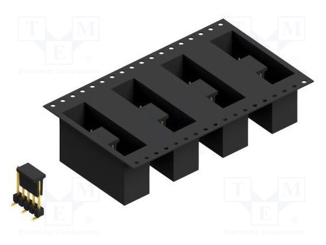 Connector: pin strips; pin header; male; PIN: 5; 2.54mm; SMT; 1x5