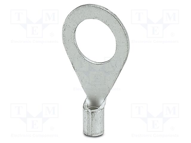 Non-insulated; Body: silver; Tip: ring