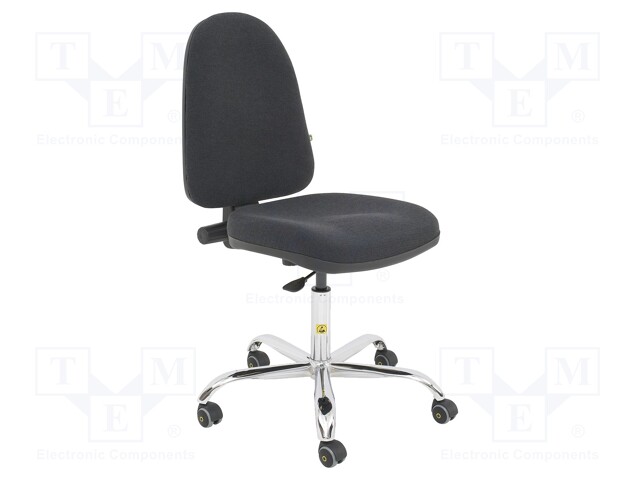 Chair; ESD; Seat dim: 460x430mm; Back dim: 440x510mm; 570÷750mm
