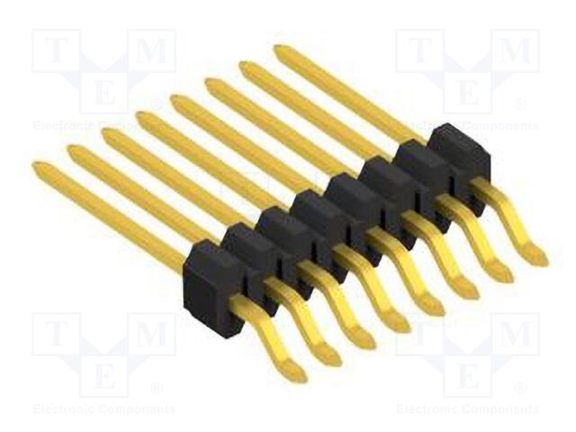 Connector: pin strips; pin header; male; PIN: 8; 1.27mm; SMT; 1x8