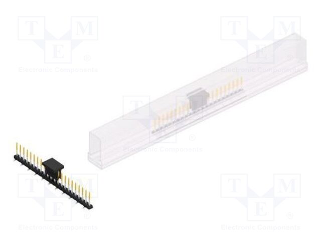 Connector: pin strips; pin header; male; PIN: 22; 2mm; SMT; 1x22