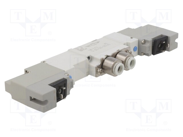 Electromagnetic valve; 5/3 cut-off in the middle position; 6mm