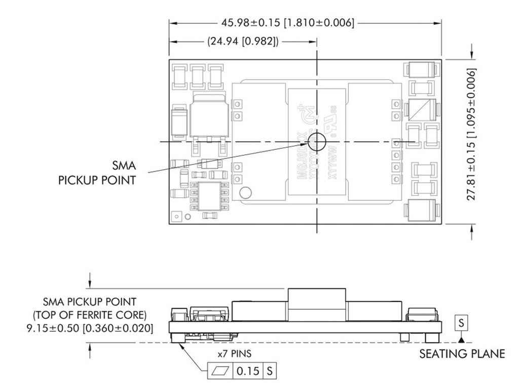 Converter: DC/DC; 6W; Uin: 9÷18V; Uout: 15VDC; Uout2: -5VDC; SMD; SMT