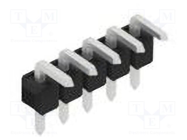 Connector: pin strips; pin header; male; PIN: 5; 2.54mm; THT; 1x5