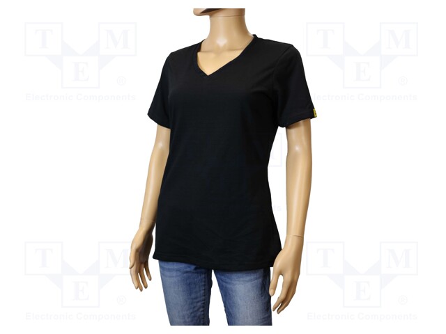 T-shirt; ESD; XXXL; IEC 61340; cotton,polyester,carbon fiber