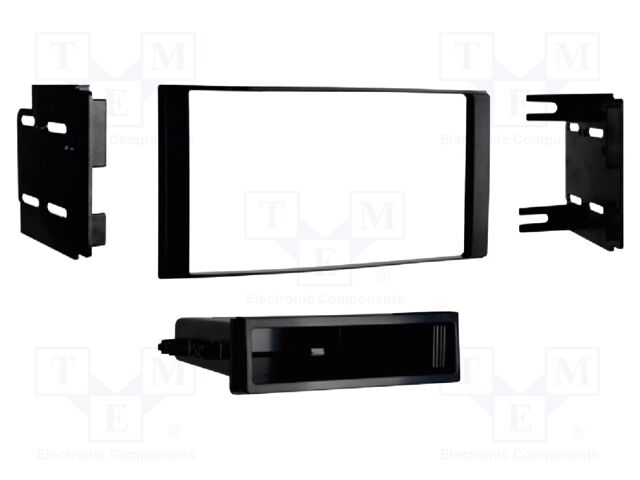 Radio frame; Nissan; 2 DIN; black