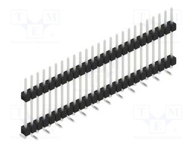 Connector: pin strips; pin header; male; PIN: 25; 2.54mm; SMT; 1x25
