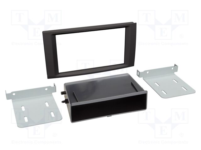 Radio frame; VW; 2 DIN; black