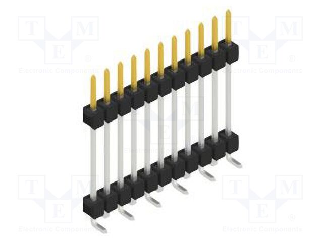 Connector: pin strips; pin header; male; PIN: 11; 2.54mm; SMT; 1x11