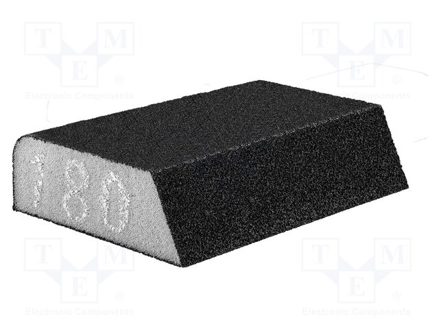 Sponge; angular contact; 98x25x68mm; Granularity: 180