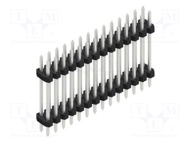 Connector: pin strips; pin header; male; PIN: 28; 2mm; THT; 2x14