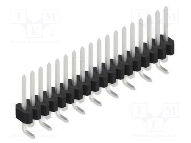 Connector: pin strips; pin header; male; PIN: 18; 1.27mm; SMT; 1x18