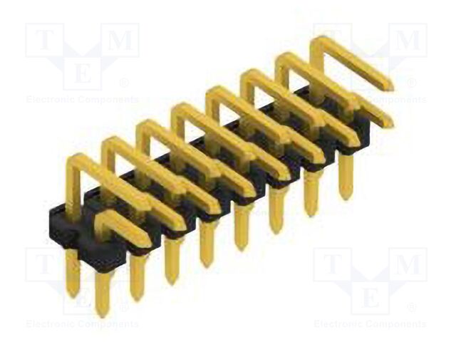 Connector: pin strips; pin header; male; PIN: 16; 2.54mm; THT; 2x8