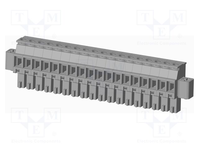 Connector: pluggable terminal block; plug; female; angled 90°