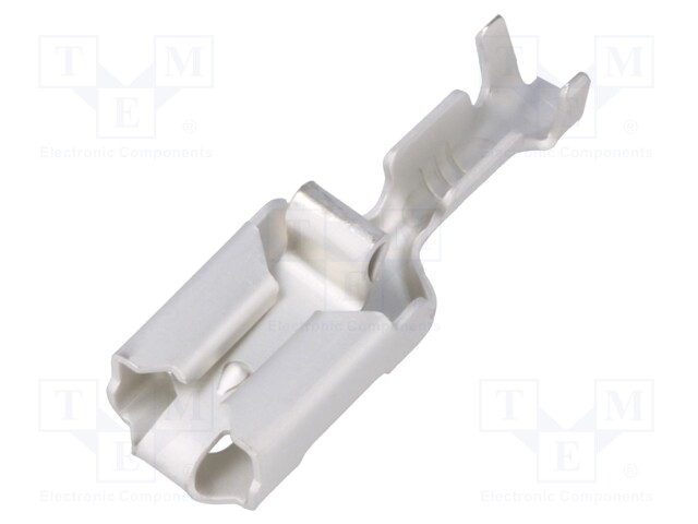 Terminal: flat; 6.3mm; 0.8mm; female; 0.5÷1.5mm2; crimped; straight