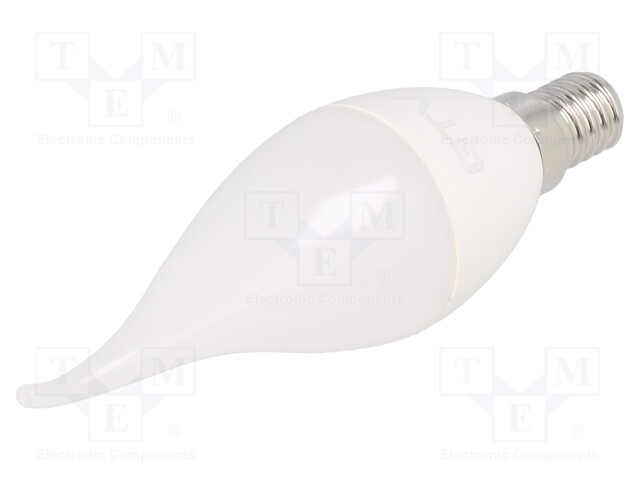 LED lamp; cool white; E14; 230VAC; 520lm; 6W; 160°; 6400K