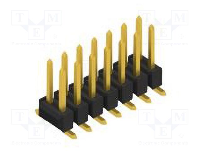 Connector: pin strips; pin header; male; PIN: 14; 2.54mm; SMT; 2x7