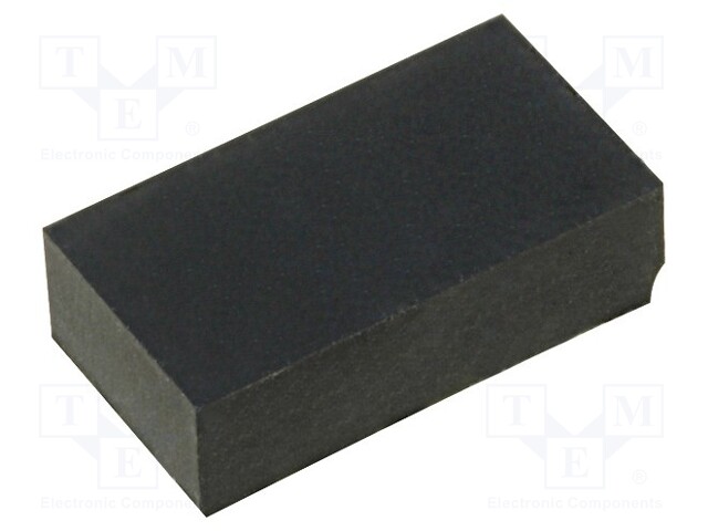 Self-adhesive foot; H: 4mm; black; rubber; W: 13mm; L: 7mm