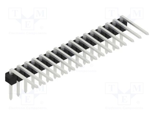 Connector: pin strips; pin header; male; PIN: 16; 2.54mm; THT; 1x16