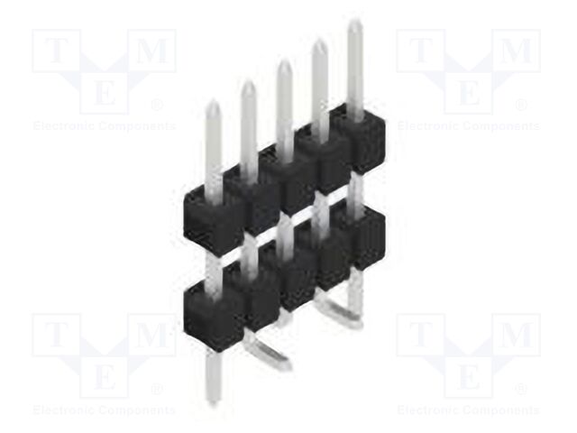 Connector: pin strips; pin header; male; PIN: 5; 2.54mm; SMT; 1x5