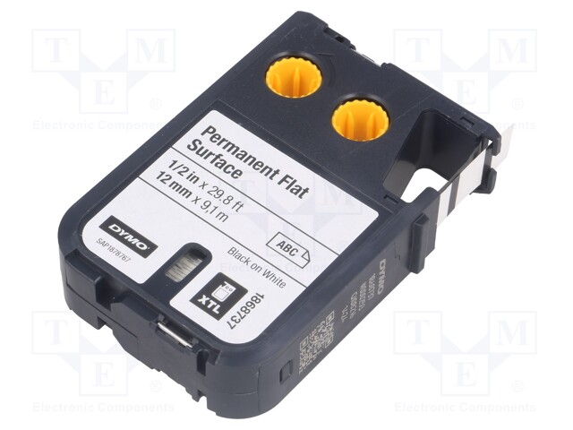 Tape; Width: 12mm; Colour: white; Character colour: black; L: 9.1m