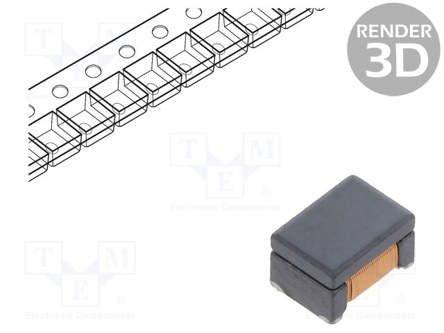Choke, Common Mode, 200 µH, 110 mA, 4.5mm x 3.2mm x 2.7mm