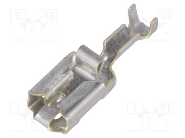 Terminal: flat; 6.3mm; 0.8mm; female; 0.5÷1.5mm2; crimped; straight