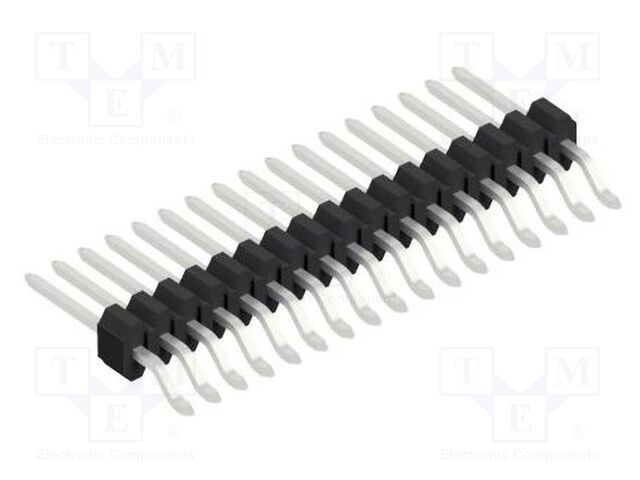 Connector: pin strips; pin header; male; PIN: 17; 1.27mm; SMT; 1x17