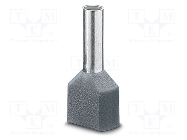 Tip: bootlace ferrule; insulated,double; copper; Bit len: 12mm