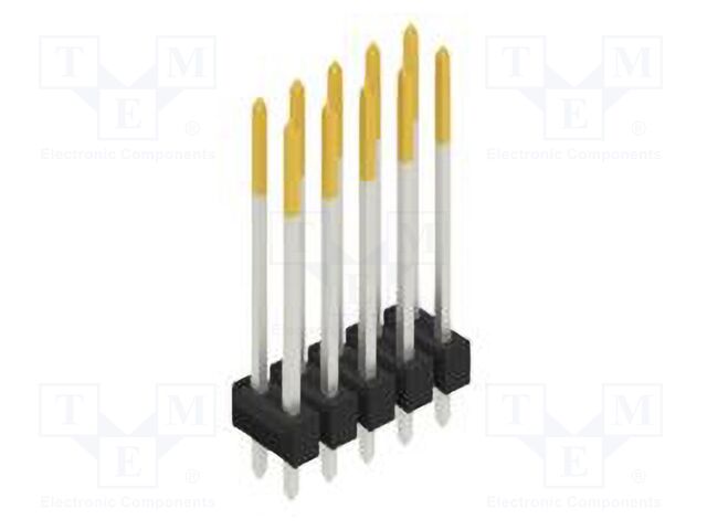 Connector: pin strips; pin header; male; PIN: 10; 2.54mm; THT; 2x5