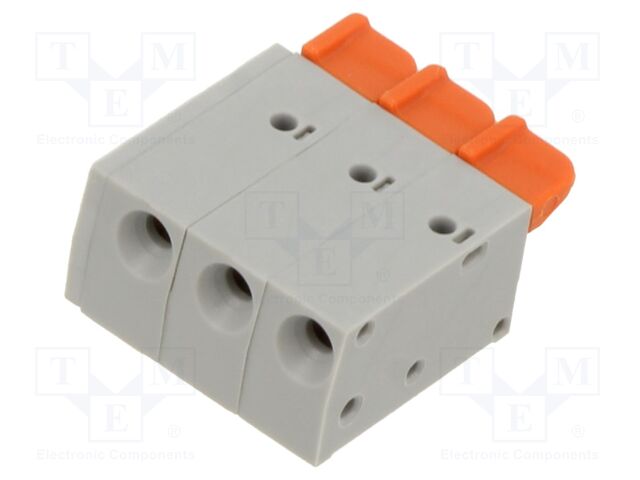 Connector: PCB terminal block; terminal; GB; 6A; PIN: 3; angled