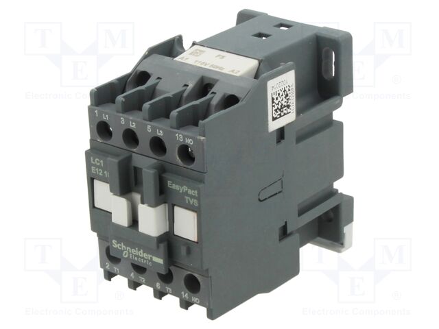 Contactor: 3-pole; NO x3; Auxiliary contacts: NO; 110VAC; 12A; 690V